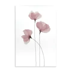 Stupell Industries Standing Tall Pink Flowers Wall Plaque Art Design by Krinlox