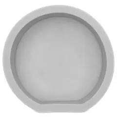 Rico Design Silicone Candle Mold - Flat Circle, 3.9" x 4.1" x 1.2"