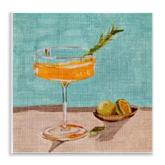 Stupell Industries Bright Cocktail Glass Wall Plaque Art Design by Melissa Wang