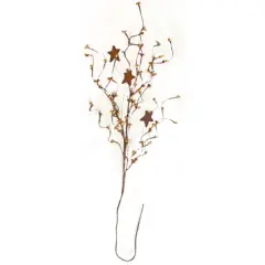 Decorative Pip & Star Spray Old Gold