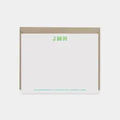 Modern Monogram Note Cards IV