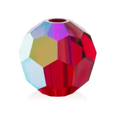 Preciosa 4mm Czech Glass Faceted Round Beads 40 Pieces Siam AB