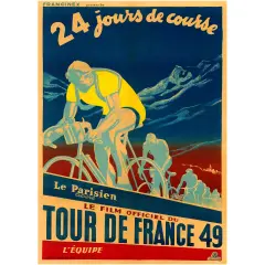 1949 Tour de France Vintage Poster Print