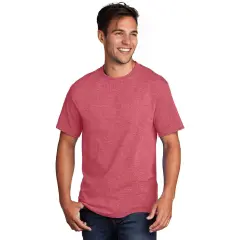 JERZEES&reg; Dri Power Ringspun Short Sleeve Crewneck T-Shirt Vintage heather red