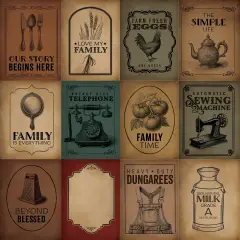 Carta Bella Vintage Market Double-Sided Cardstock 12"X12"