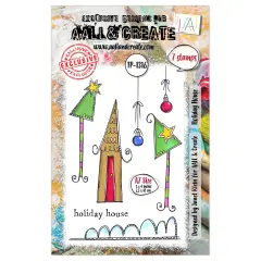 AALL And Create A7 Photopolymer Clear Stamp Set-Holiday House