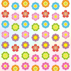 8 Pcs Summer Flower Party Decorations Colorful Flower Paper Garlands