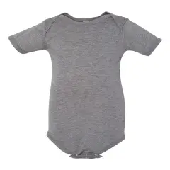 BELLA + CANVAS&reg; Infant Triblend Short Sleeve One Piece Grey Triblend