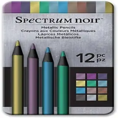 Spectrum Noir Metallic Pencils 12 pc