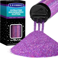 180G/6.35OZ Holographic Ultra Fine Glitter for Resin