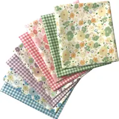 8 Pieces 18" x 22" (46cm x 56cm) Cotton 100% Floral Printed Sewing Supplies Fabric