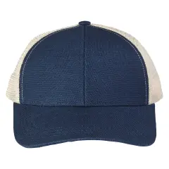 econscious&reg; Hemp Blend Trucker Cap NAVY/ OYSTER