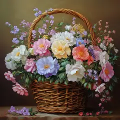 Diamond Painting Kits for Adults Full Drill Round Diamond Art Kits for Beginners for Home Wall Decor 11.8x11.8inch(Flower)