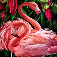 Diamond Art Kits for Adults 5D Full Drill Diamond Painting Kit for Adults, Flamingo Cross Stitch Art Kits Painting with Diamonds 11.8&times;15.7 Inch