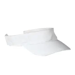 Big Accessories&reg; Cotton Twill Visor WHITE
