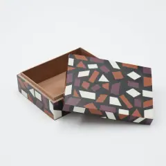 Geometric Design Resin Box - Set of 2