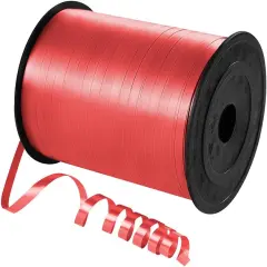 500 Yards Red Curling Ribbon for Gift Wrapping, 1/5 inch Wide Balloon Ribbon String