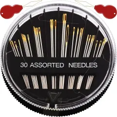 30/60Pack Premium Sewing Needles for Hand Sewing Repair, 6 Sizes Assorted Needles with 2 Threaders, Sewing Needles for Handsewing, Large Eye Stitching Needles, Embroidery Needles, Sewing Sharp Needles
