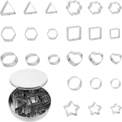 Mini Stainless Steel Cookie Cutter Set 40 Pieces