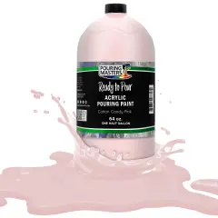 Pouring Masters Cotton Candy Pink Ready to Pour Acrylic Pouring Paint - Premium 64-Ounce Pre-Mixed Fluid Acrylic Paint - Fluid Art Supplies for Canvas, Wood, Paper, Tile & Rocks