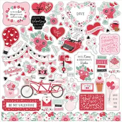 Echo Park Valentine's Day 12 x 12 Cardstock Element Stickers