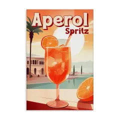 Stupell Industries Bright Tropical Aperol Spritz Canvas Design by Andreas Magnusson