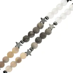 John Bead 6mm Solar System Universe Galaxy 5" Bead Strand Mercury