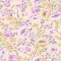Cey Floral Woven Fabric 100% Polyester, 58/59" Wide for Home Decor & Apparel BLUSH