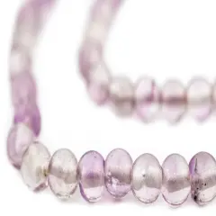 The Bead Chest Pastel Round Amethyst Beads 6-8mm Purple Gemstone 16 Inch Strand
