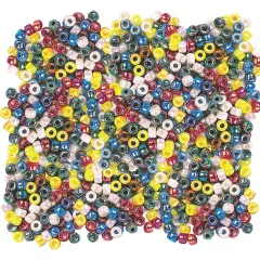 Dixon Metallic 6mm Pony Beads - 1,500 Pieces