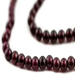 The Bead Chest Round Garnet Beads 4-5mm Red Gemstone 16 Inch Strand