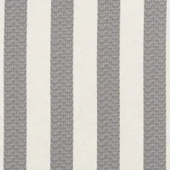 Flint - Grey & Silver Stripe Upholstery Fabric 54 Inches"