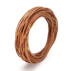 11 yard Genuine Round Leather Cord Natural Leather Strips for Jewelry Making Bracelet Necklace Beading (1.0mm)