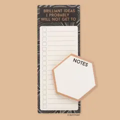 Leaf Tiles Magnetic Pad Set, To Do List and Grocery List Notepad