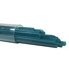 Oceanside Glass Noodles Peacock Green Opal 96coe 5oz.Tube