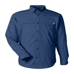 HUK&reg; Men's Tide Point Long Sleeve Shirt Naval academy