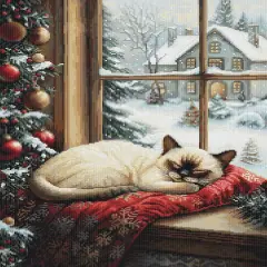 The Winter Sleep BU5074L Counted Cross-Stitch Kit