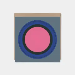 Modern Circle Square Art Card III