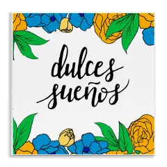 Stupell Industries Dulces Sue&ntilde;os Flores Tropicales Wall Plaque Art