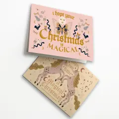 Magical Christmas Greeting Cards Boxed Set &ndash; 24 Enchanting Holiday Notecards with Whimsical Designs, Perfect for Sending Unique and Mystical Festive Wishes