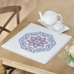 HerrschnersDaydreams Table Topper Stamped Cross-Stitch Multi
