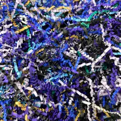 Tree Buddees 1 Pound of Outer Space Themed Crinkle Paper Shred for Easter Grass, Gift Baskets and Packaging