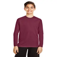Team 365&reg; Youth Zone Performance Long-Sleeve T-Shirt SPORT MAROON