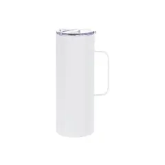 Craft Express 4 Pack 20oz Stainless Steel Sublimation Handled Mugs with Slide Lids