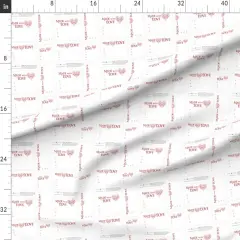 Various Fabrics by the Yard or Fat Quarter Quilt Love Label Custom Printed Fabric by Spoonflower