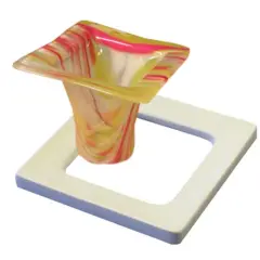 6&rdquo; x 6" x 1" Small Square Drop Glass Fusing Kiln Mold