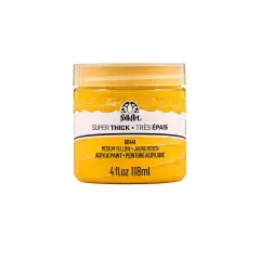 FolkArt Super Thick Acrylic Paint Medium Yellow 4 oz - 60441