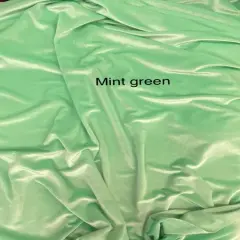 1 Yard Mint Green Stretch Velvet Fabric with Elegant Drape and Soft Shimmer 58/60 Inch Width