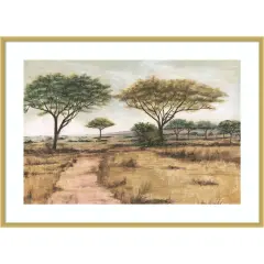 Savanna Plain I by Michael Willett Wood Framed Wall Art Print
