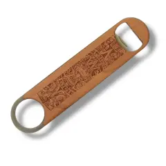 Wooden Bottle Opener - Aztec Calendar
